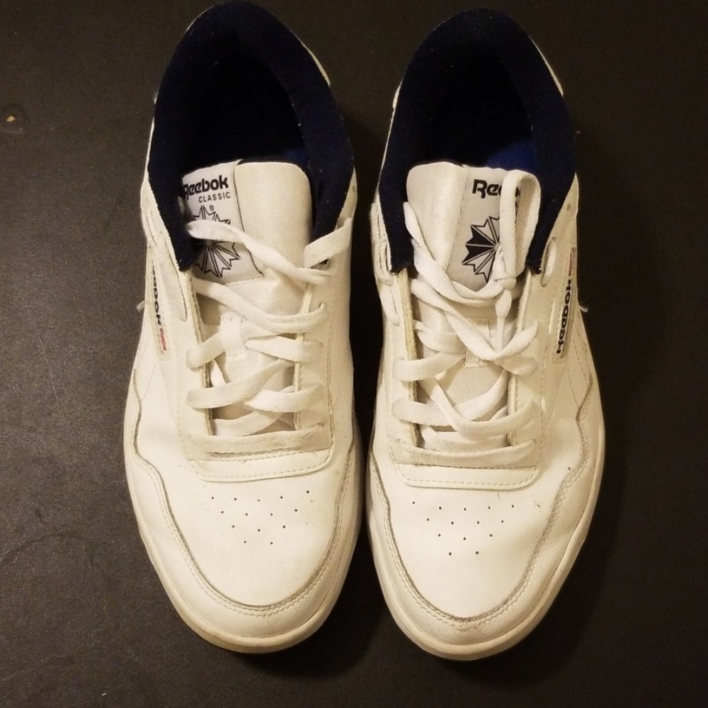 White Reebok sneakers
